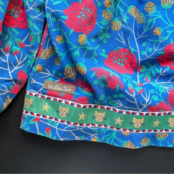 Matilda Jane Make Believe I Believe Tunic Long Sleeve Boho Blue Girls Size 10 - Picture 9 of 10